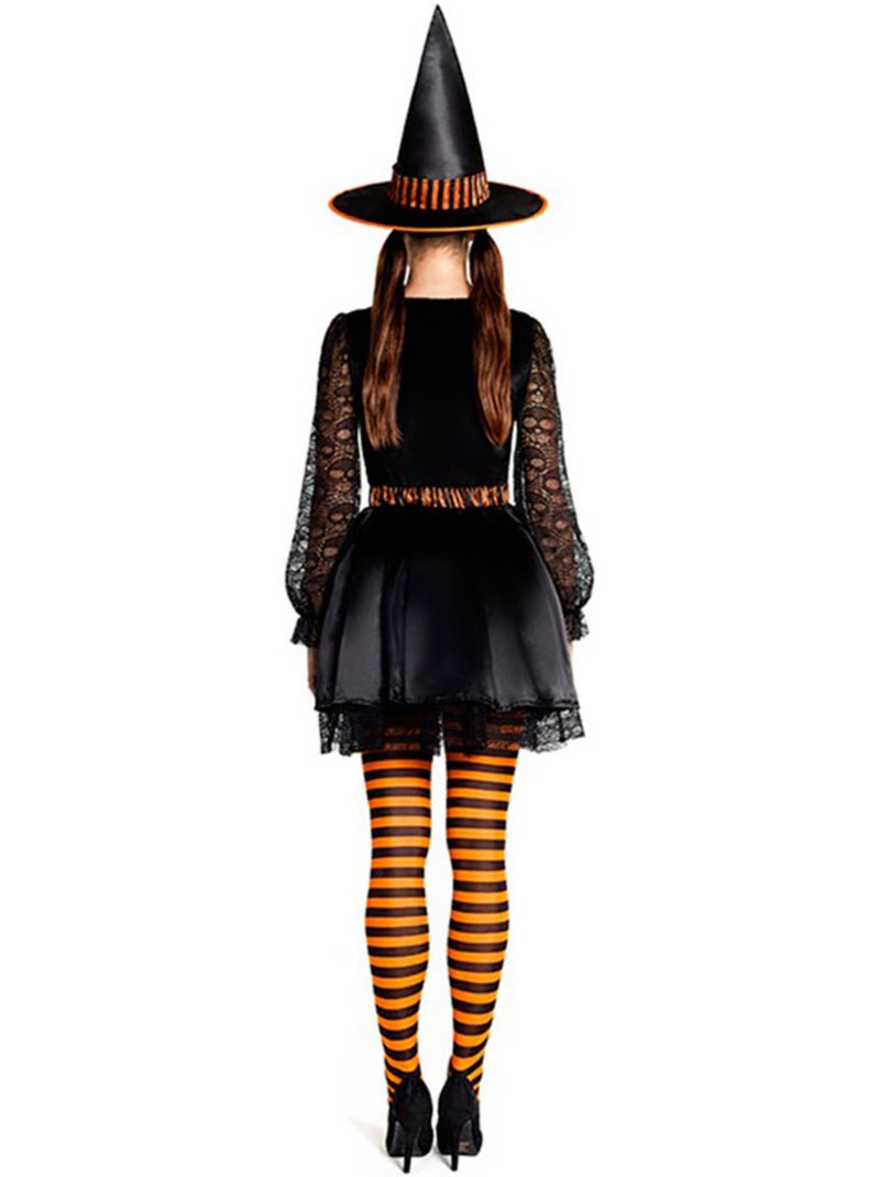 Fantasia de bruxa com renda Multicolorido - Kiabi