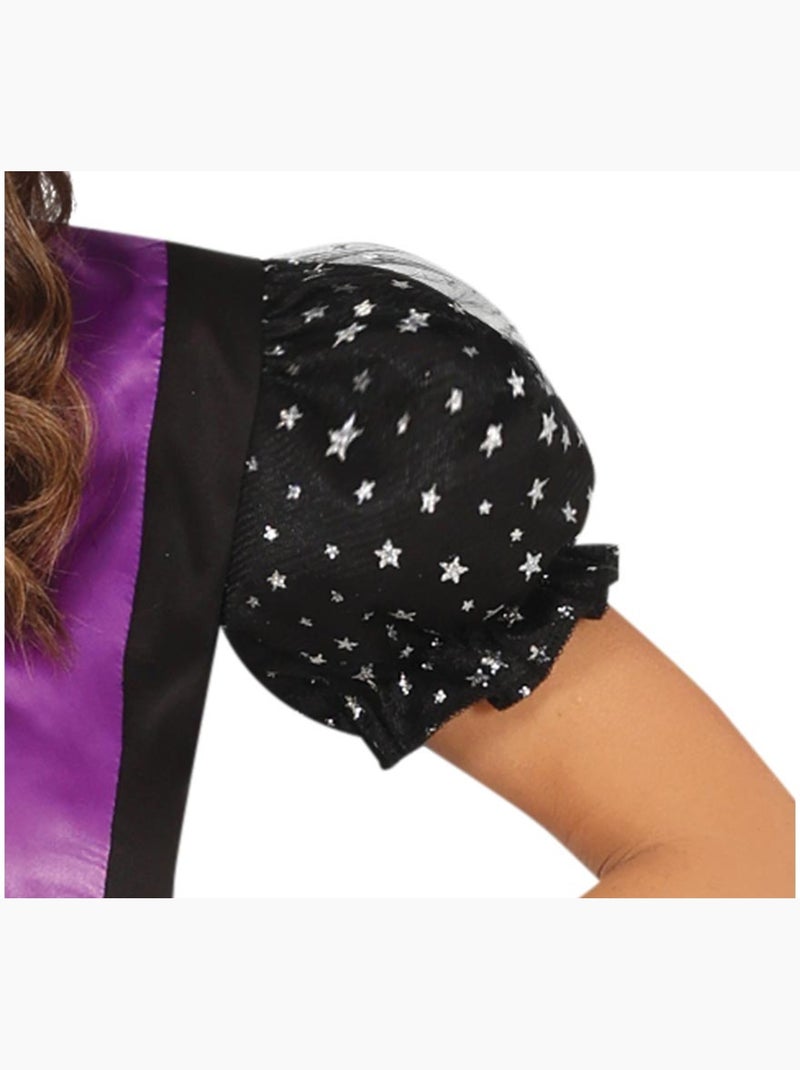 Fantasia de Bruxa Estrelada Multicolorido - Kiabi
