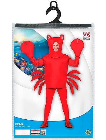Fantasia de caranguejo com máscara
