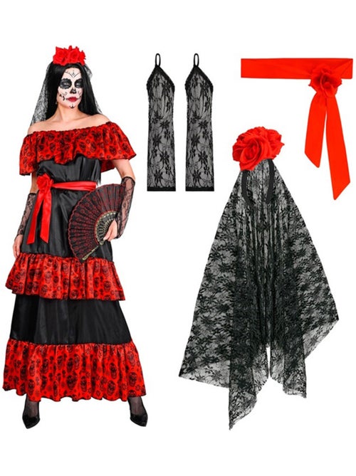 Fantasia de Catrina para o Dia dos Mortos - Kiabi
