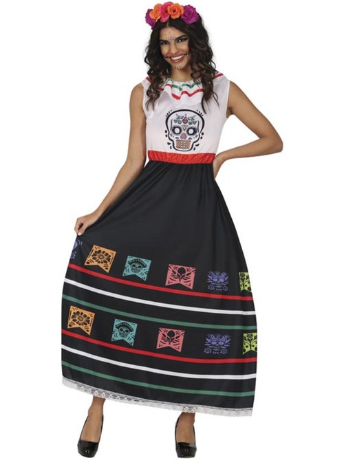 Fantasia de caveira da Catrina - Kiabi