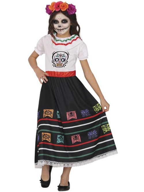 Fantasia de caveira da Catrina - Kiabi