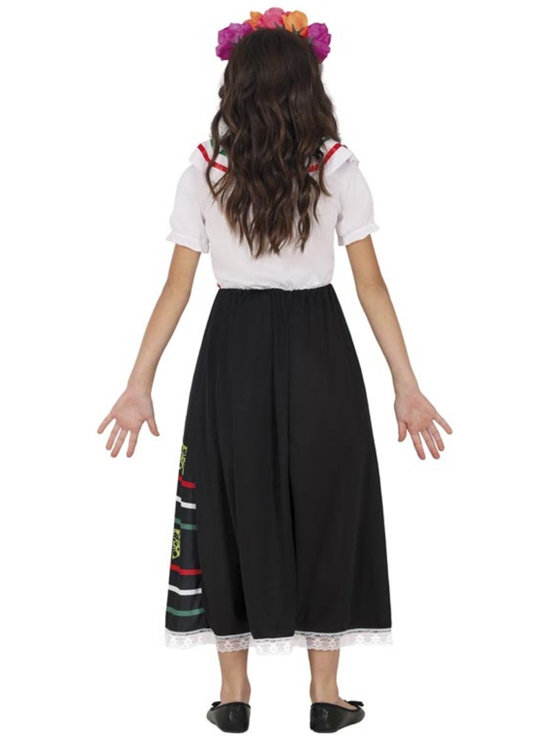 Fantasia de caveira da Catrina Multicolorido - Kiabi