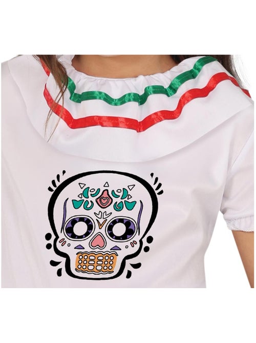Fantasia de caveira da Catrina - Kiabi