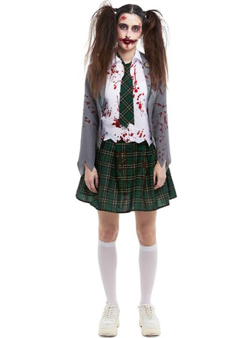Fantasia de colegial zumbi com jaqueta. - Kiabi