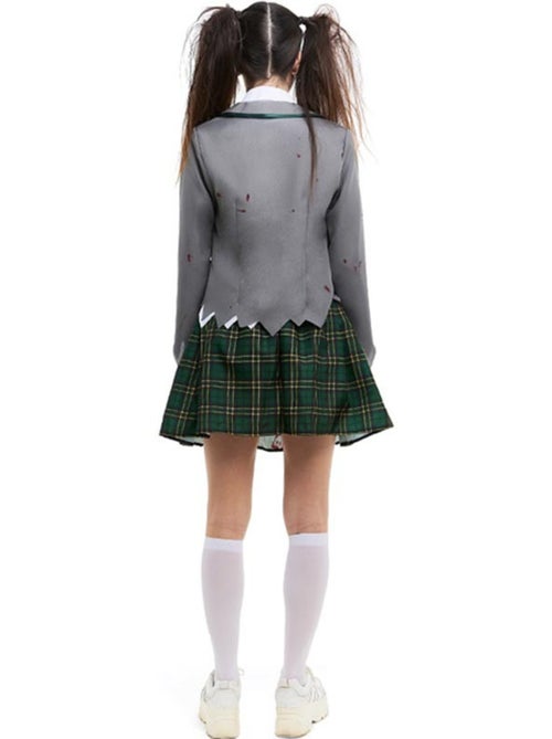Fantasia de colegial zumbi com jaqueta. - Kiabi