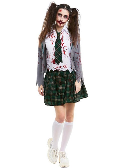 Fantasia de colegial zumbi com jaqueta. - Kiabi