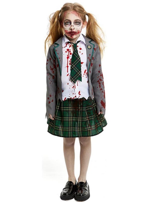 Fantasia de colegial zumbi com jaqueta. - Kiabi