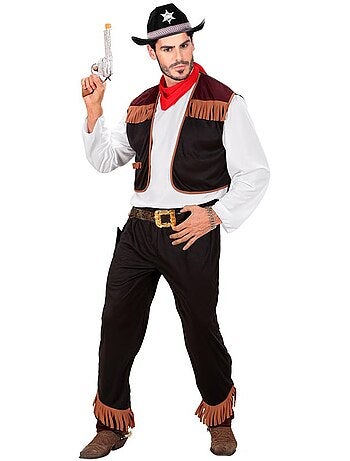 Fantasia de cowboy com colete