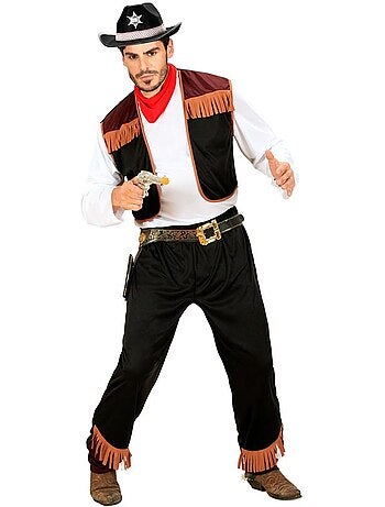 Fantasia de cowboy com colete