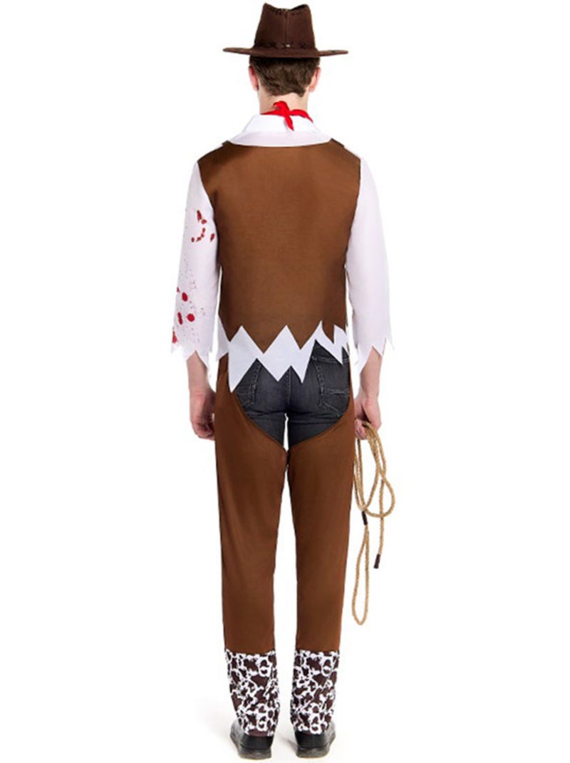 Fantasia de Cowboy Zumbi Multicolorido - Kiabi