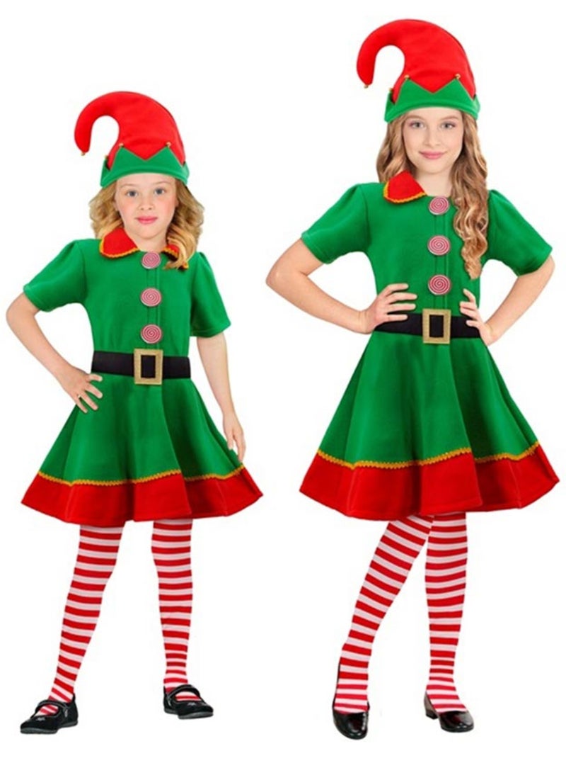 Fantasia de Elfo Ajudante do Papai Noel Multicolorido - Kiabi