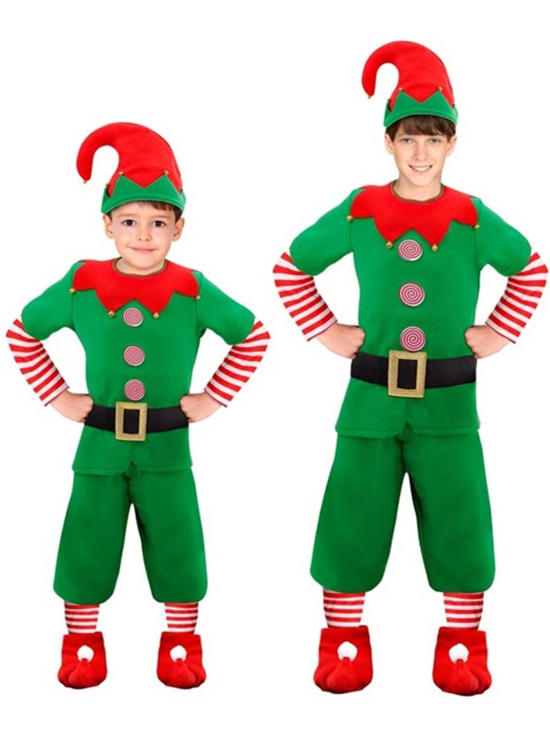 Fantasia de Elfo Ajudante do Papai Noel Multicolorido - Kiabi