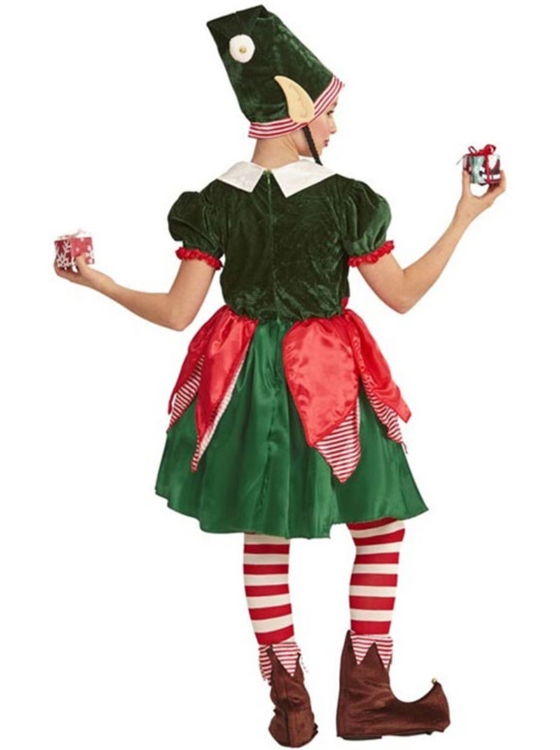 Fantasia de Elfo Ajudante do Papai Noel Multicolorido - Kiabi