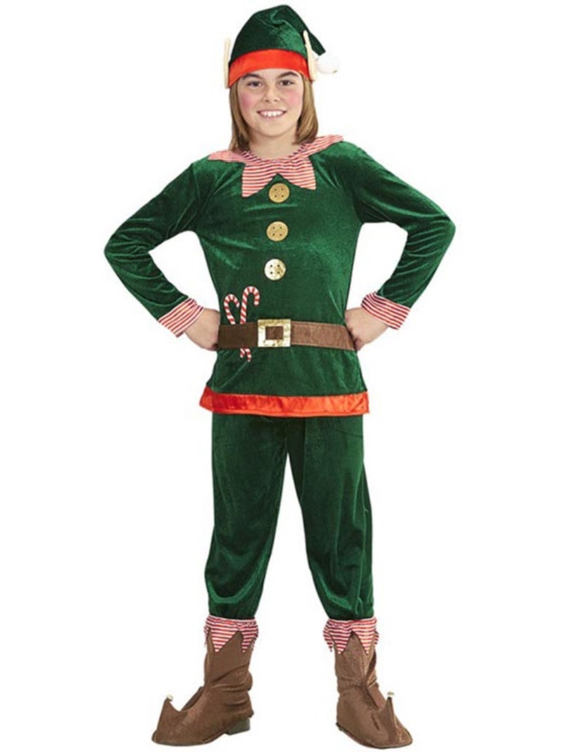 Fantasia de Elfo Ajudante do Papai Noel Multicolorido - Kiabi