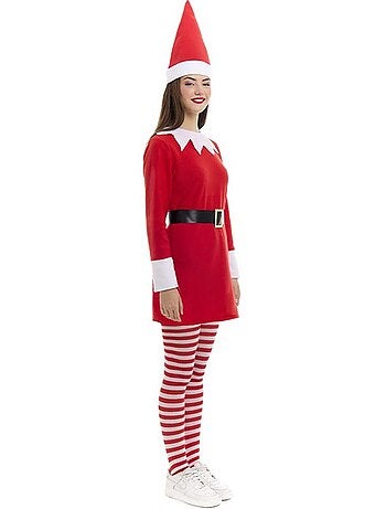 Fantasia de Elfo Polar com Vestido e Chapéu
