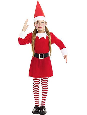 Fantasia de Elfo Polar com Vestido e Chapéu