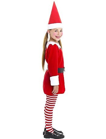 Fantasia de Elfo Polar com Vestido e Chapéu