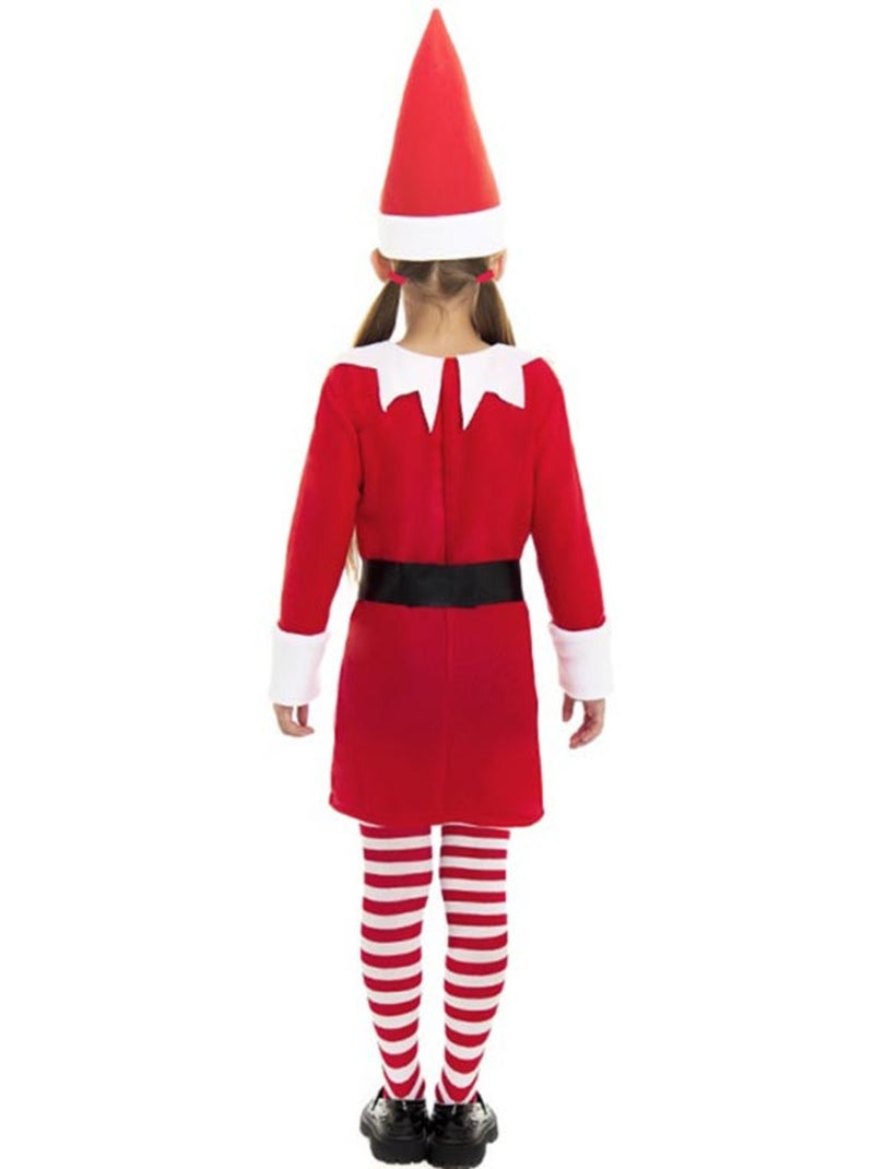 Fantasia de Elfo Polar com Vestido e Chapéu Multicolorido - Kiabi