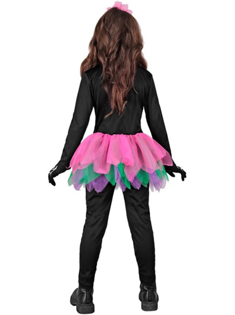 Fantasia de Esqueleto com Tutu Multicolorido - Kiabi