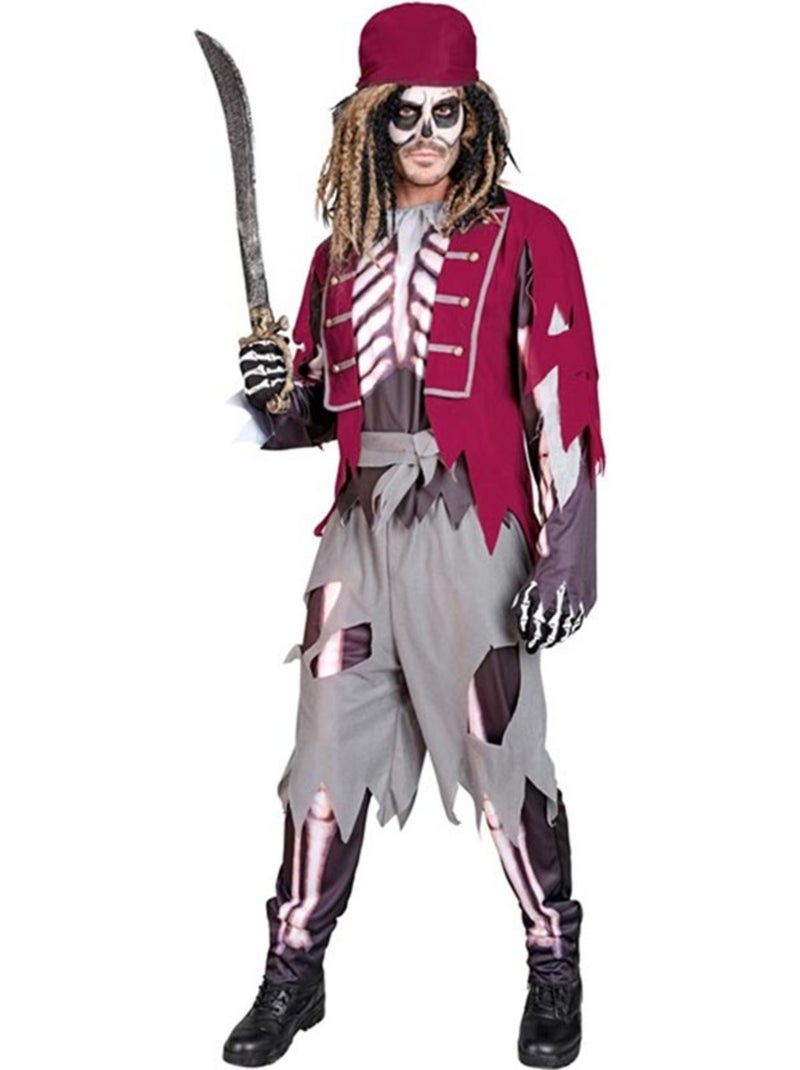 Fantasia de Esqueleto de Grumete Pirata Multicolorido - Kiabi