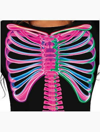 Fantasia de Esqueleto Neon