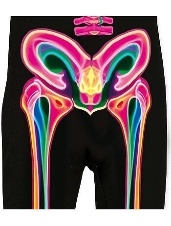 Fantasia de Esqueleto Neon
