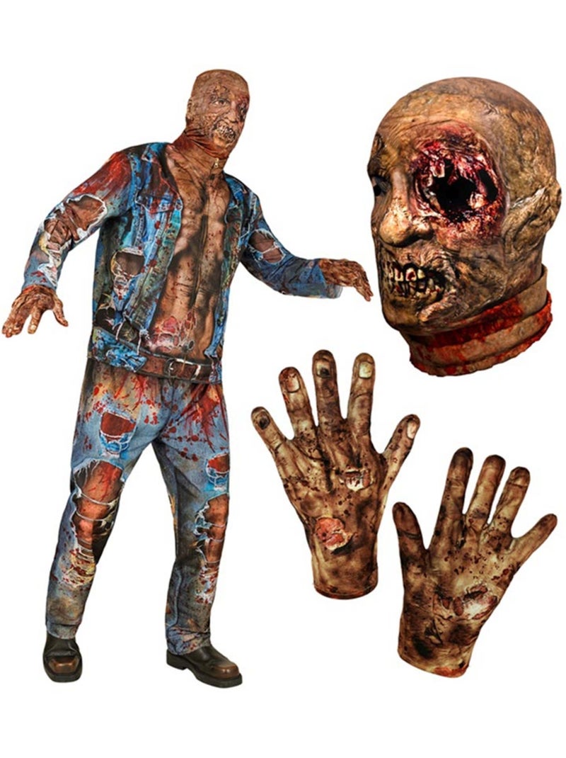 Fantasia de Expresso Zumbi Multicolorido - Kiabi