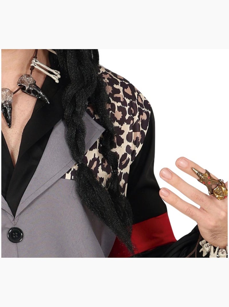 Fantasia de Feiticeiro Voodoo com Caveira Multicolorido - Kiabi