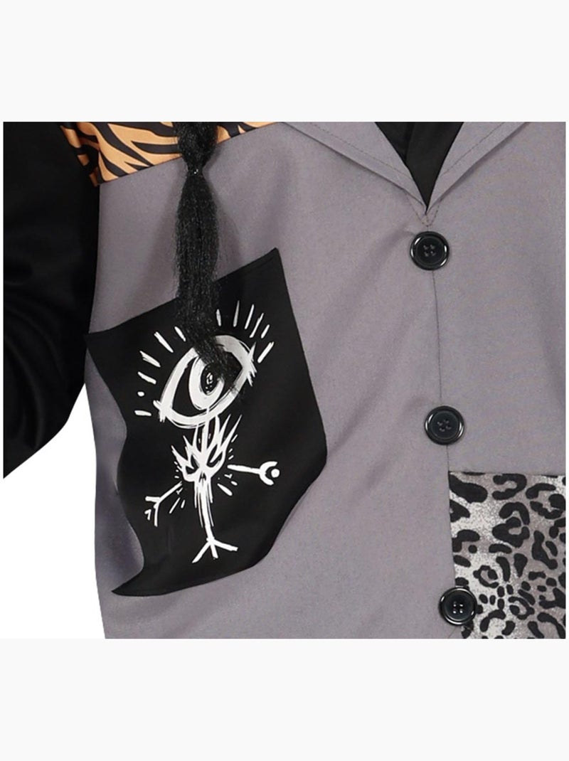 Fantasia de Feiticeiro Voodoo com Caveira Multicolorido - Kiabi