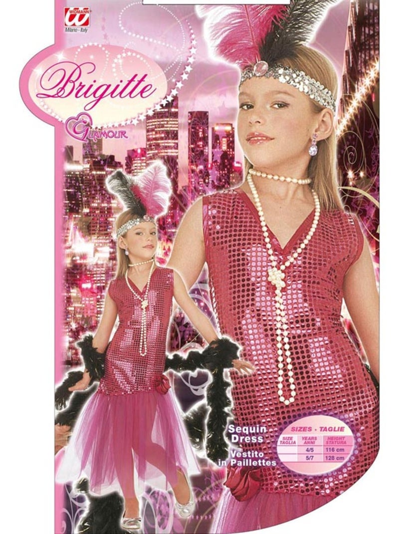Fantasia de Garota de Charleston Multicolorido - Kiabi