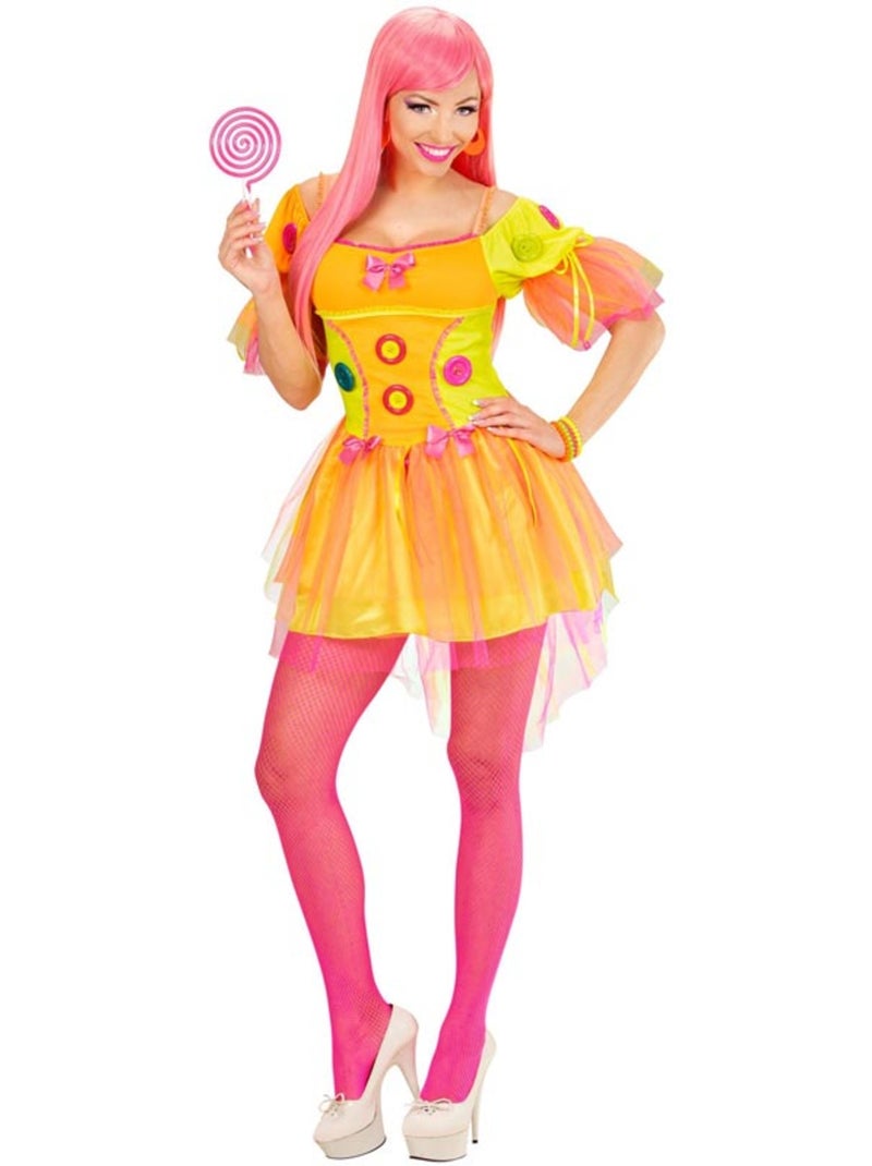 Fantasia de Garota Neon Fantasia Multicolorido - Kiabi