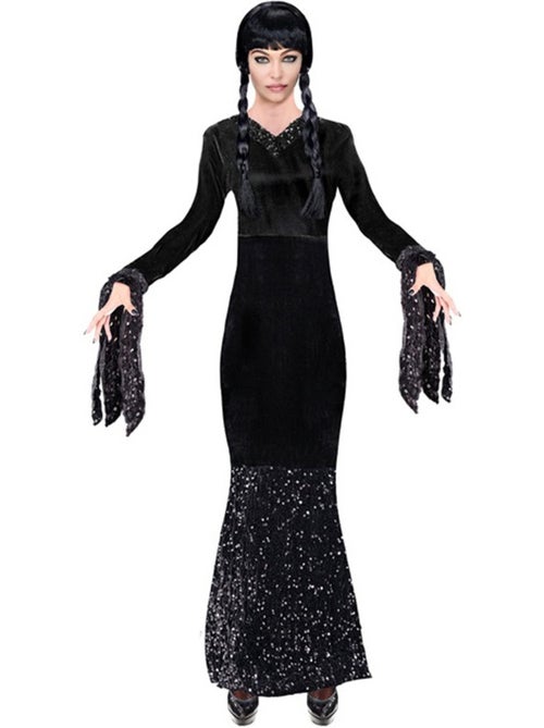 Fantasia de Garota Sinistra com Glitter - Kiabi