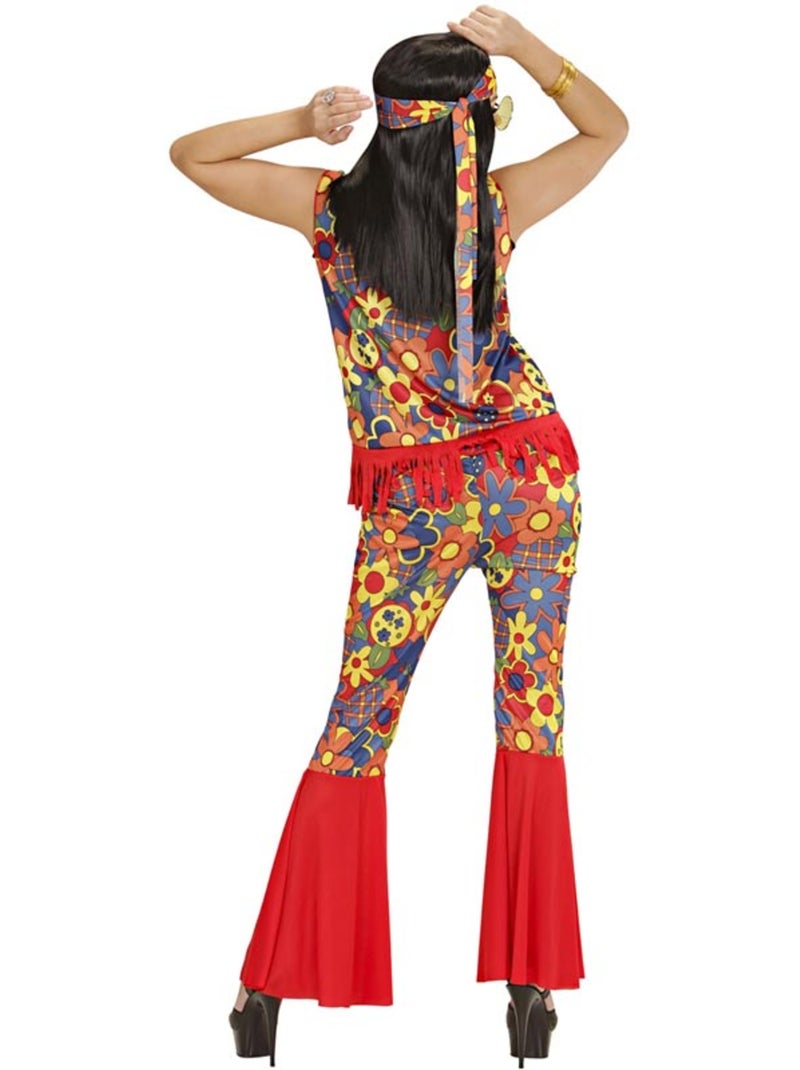 Fantasia de hippie com fita e medalhão Multicolorido - Kiabi