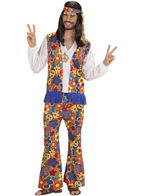 Fantasia de Hippie com Fita Medalhão - Kiabi