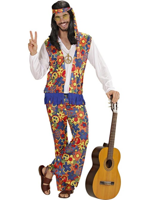 Fantasia de Hippie com Fita Medalhão - Kiabi