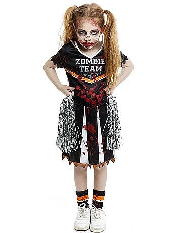 Fantasia de líder de torcida do time zumbi