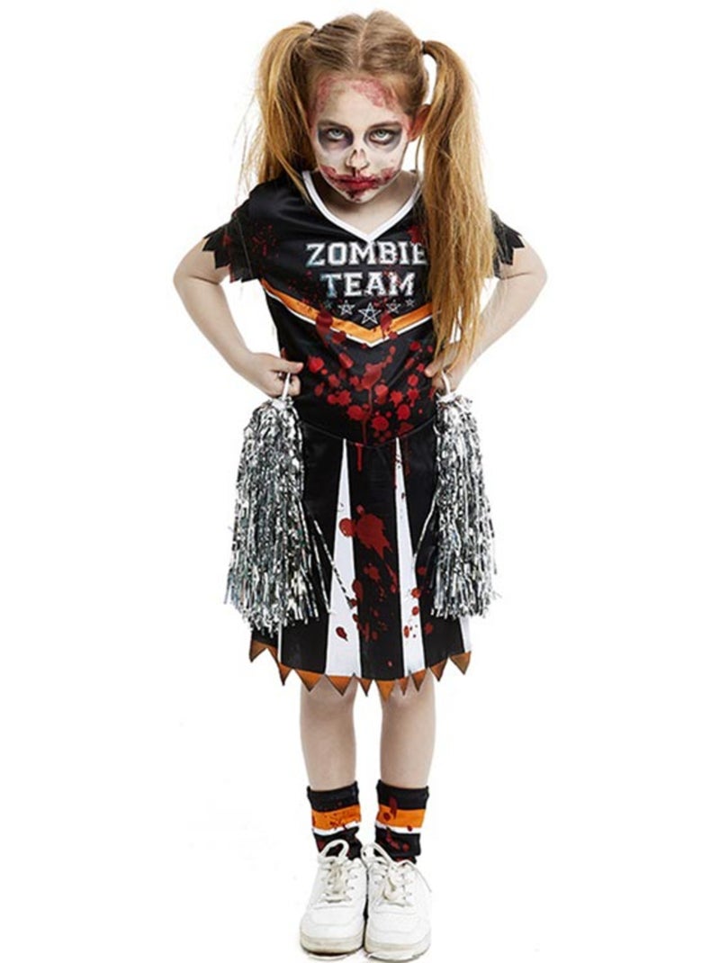 Fantasia de líder de torcida do time zumbi Multicolorido - Kiabi