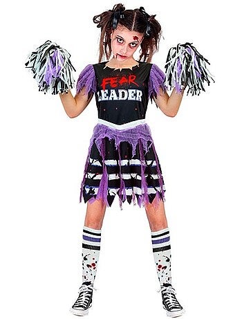 Fantasia de líder de torcida zumbi