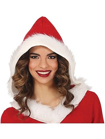 Fantasia de Mamãe Noel com capuz