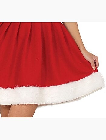 Fantasia de Mamãe Noel com capuz