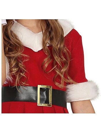 Fantasia de Mamãe Noel com vestido com capuz