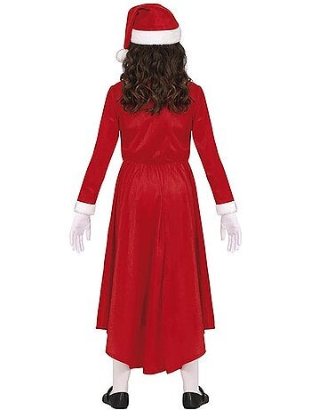Fantasia de Mamãe Noel com vestido longo