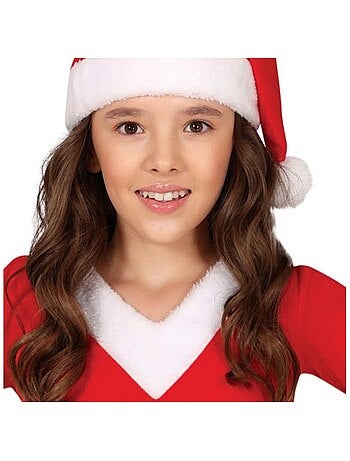 Fantasia de Mamãe Noel com vestido longo