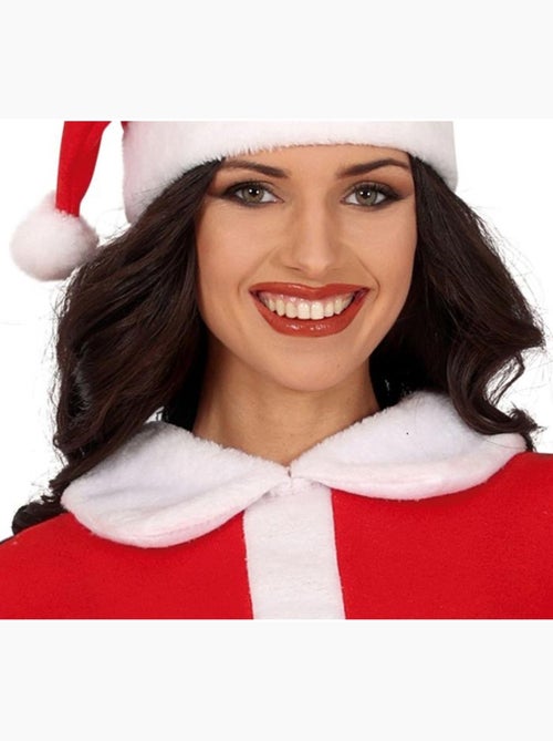 Fantasia de Mamãe Noel em um vestido com gola - Kiabi
