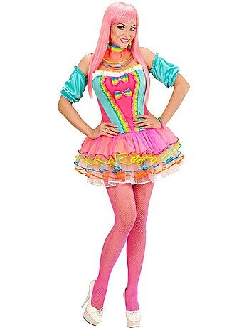 Fantasia de menina arco-íris
