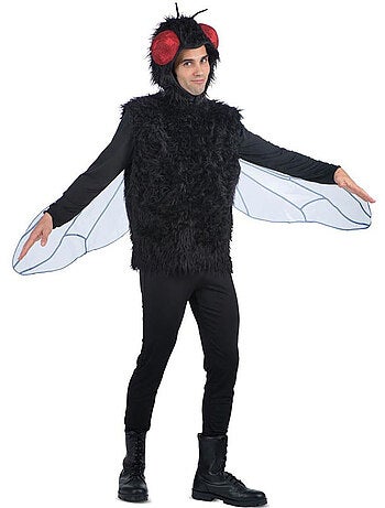 Fantasia de mosca com chapéu e asas.
