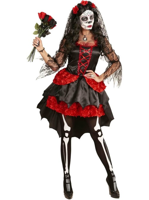 Fantasia de Noiva Esqueleto Catrina - Kiabi