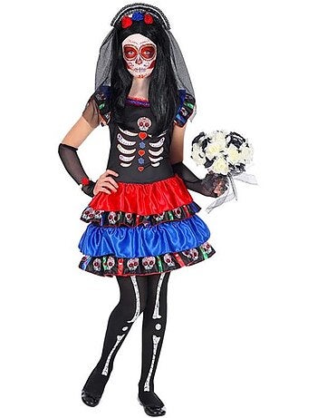 Fantasia de Noiva Esqueleto Catrina