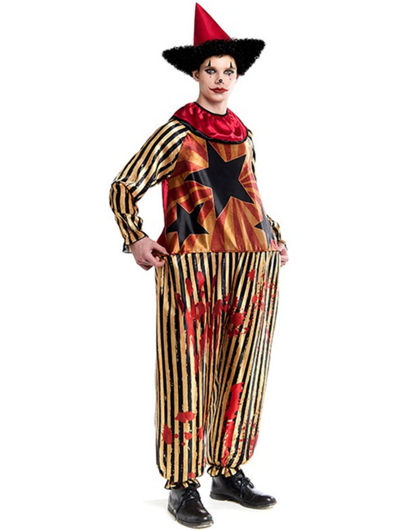 Fantasia de Palhaço Assustador Multicolorido - Kiabi